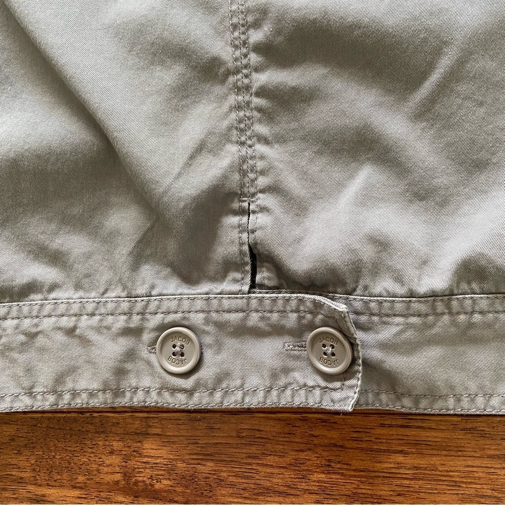 Y2K Gray Cargo Mini Skirt Low Rise Utility Indie Sleaze - Picture 6 of 11